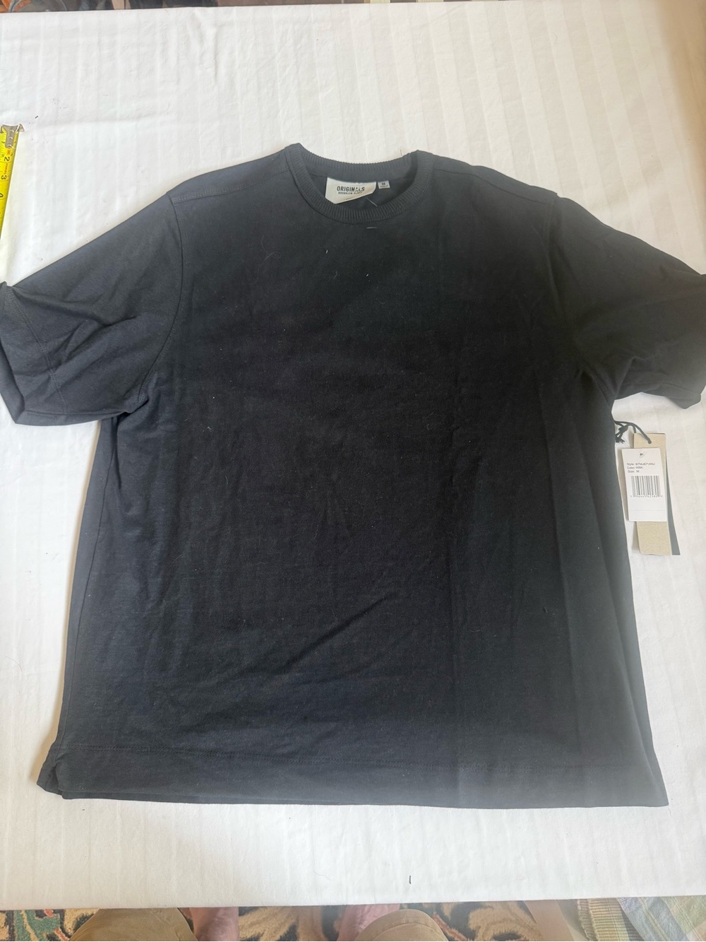 NWT Jack & Jones Originals Boxy Black T-Shirt Bundle - Size M (Set of 2)